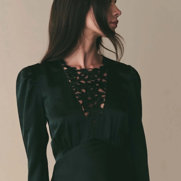 DÔEN Heirloom Melinda Dress | Alpine Green | Size Small - Picture 2 of 9